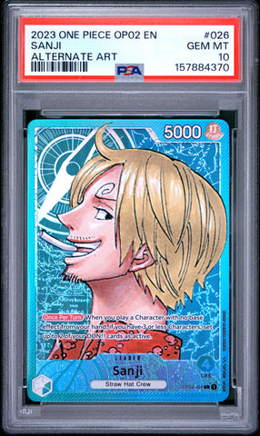 PSA GEM MT 10 Sanji [Op02-Paramount War] - 157884370