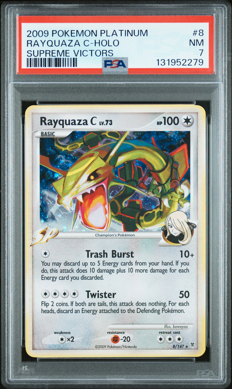 PSA NM 7 Rayquaza C-Holo (8/147) [Platinum Supreme Victors] - 131952279