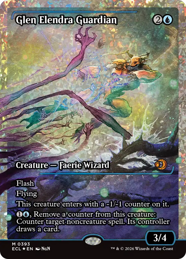 Glen Elendra Guardian (0393) (Showcase) (Fracture Foil) [Lorwyn Eclipsed]