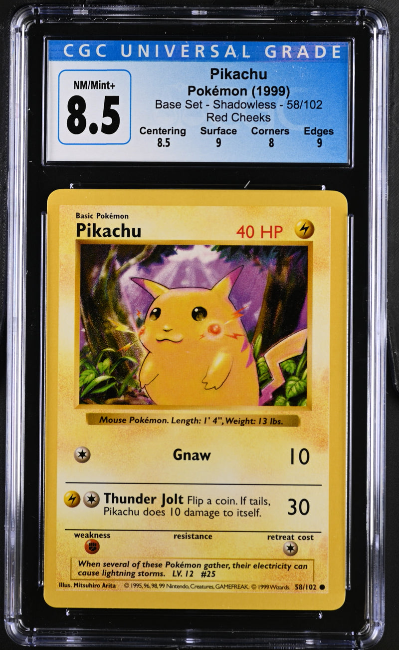 CGC 8.5 Pikachu (58/102) [Base Set] - 3852080345