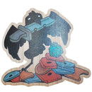 Wood Sticker: Coin Crow