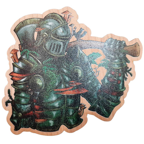 Wood Sticker: Plant Knight