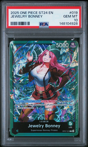 PSA GEM MT 10 Jewelry Bonney [Starter Deck St24-Green Jewelry Bonney] - 148104928
