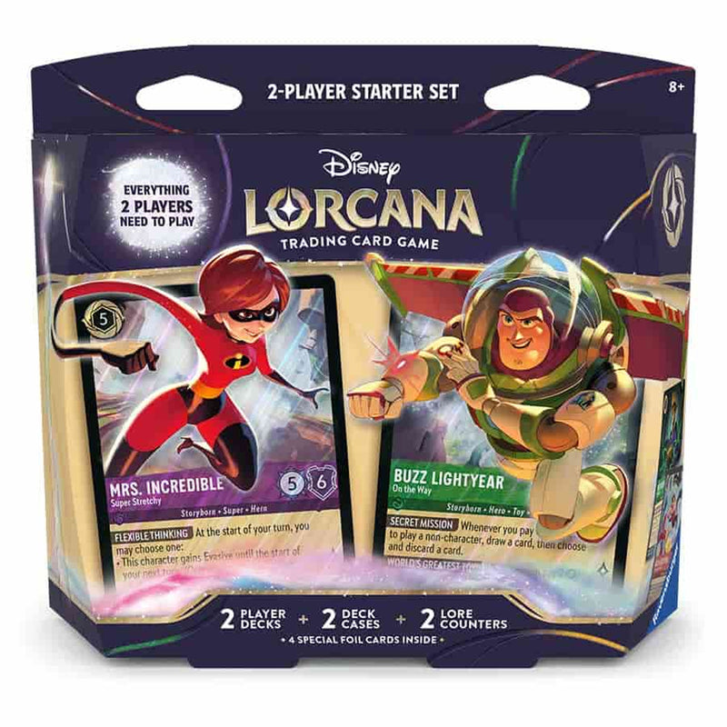 Lorcana TCG: Wilds Unknown: 2-Player Deck: Elastigirl & Buzz Lightyear Lorcana TCG: Wilds Unknown: 2-Player Deck: Elastigirl & Buzz Lightyear