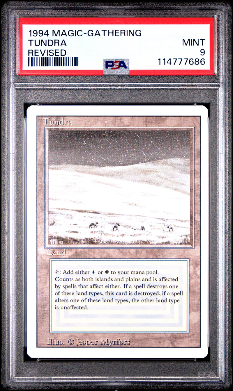 PSA MINT 9 Tundra [Magic The Gathering Revised Edition] - 114777686