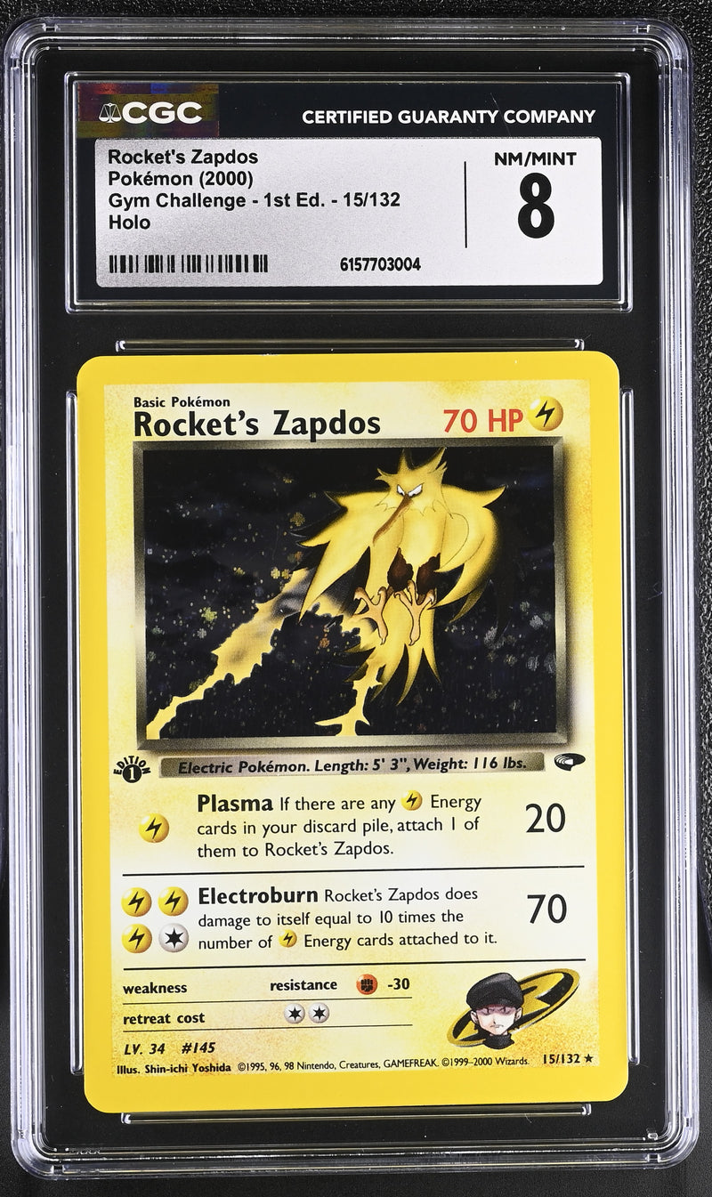 CGC 8 Rocket's Zapdos (15/132) [Gym Challenge - 1st Ed.] - 6157703004