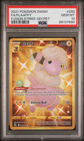 PSA GEM MT 10 Flaaffy(280/264) [Sword & Shield Fusion Strike] - 88137680