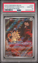 PSA GEM MT 10 Team Rocket'S Meowth (203/182) [Dri En-Destined Rivals] - 166080545