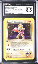 CGC 8.5 Rocket's Hitmonchan (11/132) [Gym Heroes - 1st Ed.] - 6145508009