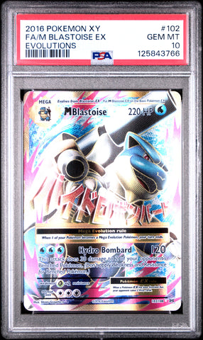 PSA GEM MT 10 M Blastoise Ex (102/108) [Xy Evolutions] - 125843766