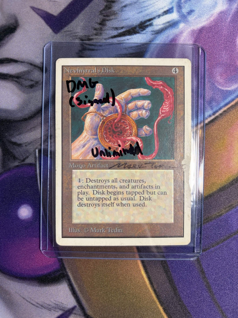 Nevinyrral's Disk (Signed by Mark Tedin) [Unlimited Edition]