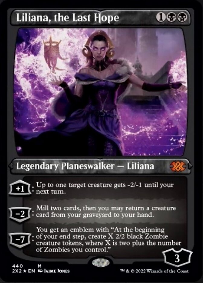 mtg all liliana cards Liliana, Death's Majesty (#232) (borderless)