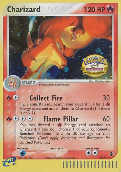 Charizard (100/97) (National Championship 2004) [League & Championship Cards]