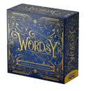 Blue and gold box of 'Wordsy' published by allplay on a white background