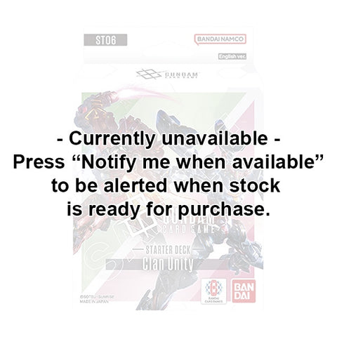 Gundam TCG: Clan Unity Starter Deck