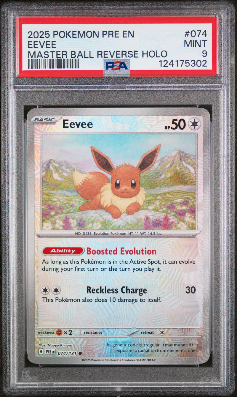 PSA MINT 9 Eevee (074/131) [Pre En-Prismatic Evolutions] - 124175302