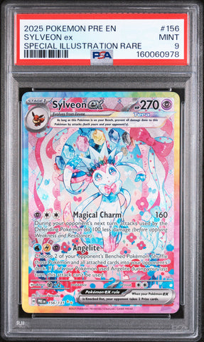 PSA MINT 9 Sylveon Ex (156) [Pre En-Prismatic Evolutions] - 160060978