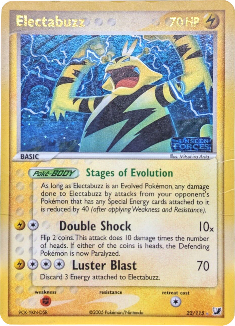 pokemon card electabuzz Burning Shadows #42 this attack does 20 damage to 1 of your opponents Benched Pokemon Electabuzz Pokemon Artbox Action Flipz