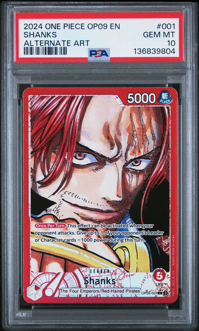 PSA GEM MT 10 Shanks [Op09-Emperors In The New World] - 136839804