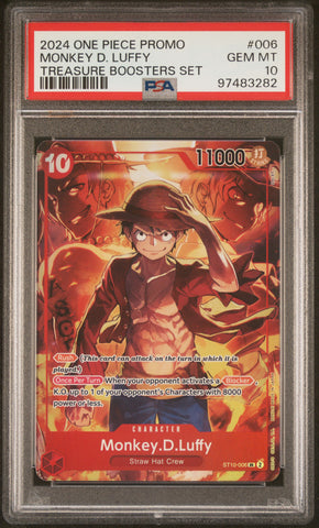 PSA GEM MT 10 Monkey D. Luffy [Promos] - 97483282
