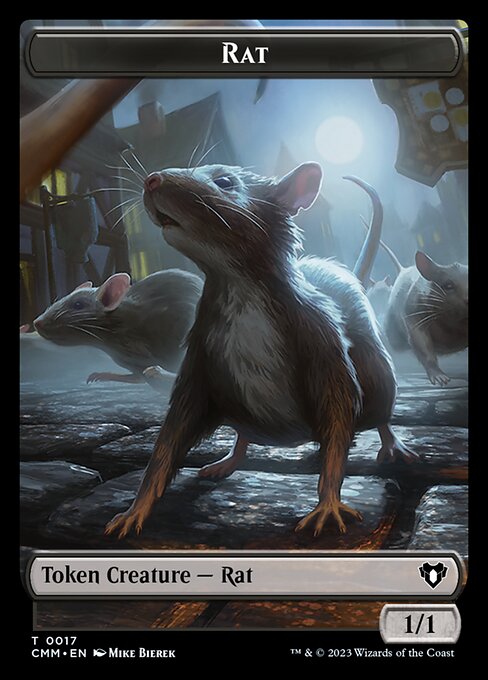 Saproling // Rat Double-Sided Token [Commander Masters Tokens]