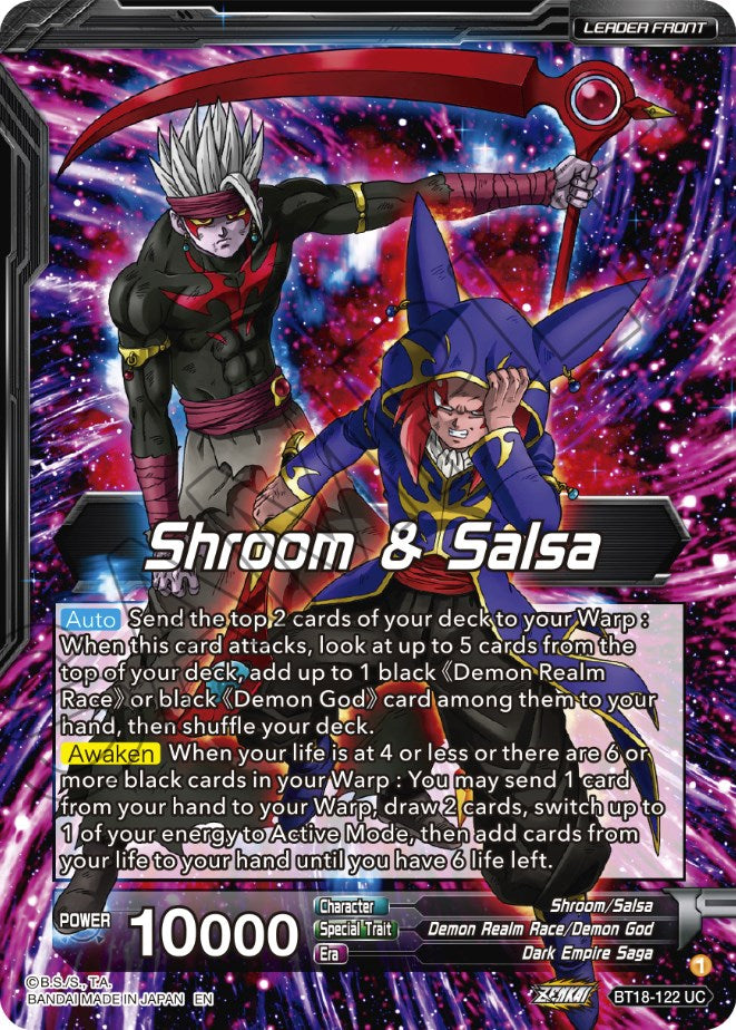 Shroom & Salsa // Demon God Shroom & Salsa, Deadly Genius (BT18-122) [ Shroom & Salsa // Demon God Shroom & Salsa, Deadly Genius (BT18-122) [