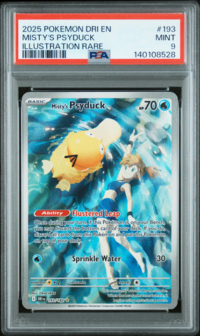 PSA MINT 9 Misty'S Psyduck (193) [Dri En-Destined Rivals] - 140108528