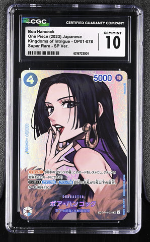 CGC GEM MINT 10 Boa Hancock [Kingdoms of Intrigue] - 6216723001