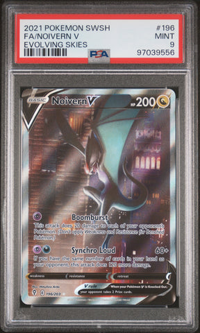 PSA MINT 9 Noivern V (196/203) [Sword & Shield: Evolving Skies] - 97039556