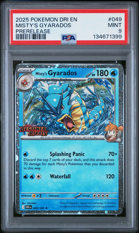 PSA MINT 9 Misty'S Gyarados(049/182) [Dri En-Destined Rivals] - 134671399