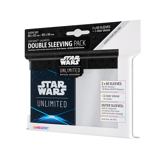 Star Wars Unlimited Art Sleeves Double Sleeving Pack: Space Blue