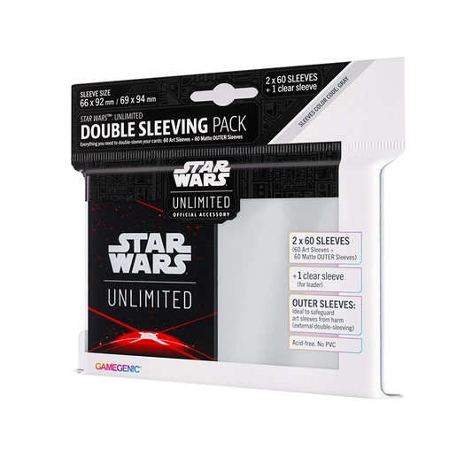 Star Wars Unlimited Art Sleeves Double Sleeving Pack: Space Red