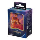 Disney Lorcana trading card game deck box with Alladin illustration on a white background