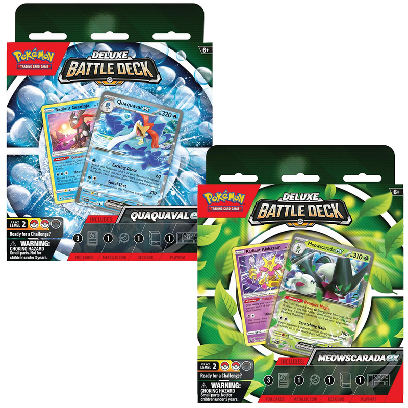 Pokémon TCG: Deluxe Battle Decks: Meowscarada ex and Quaquaval ex