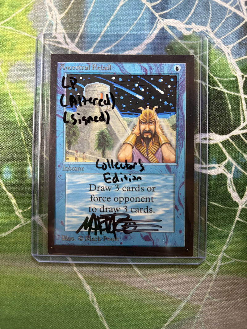 Ancestral Recall (CE) (Mark Poole Alter) [Collector's Edition]