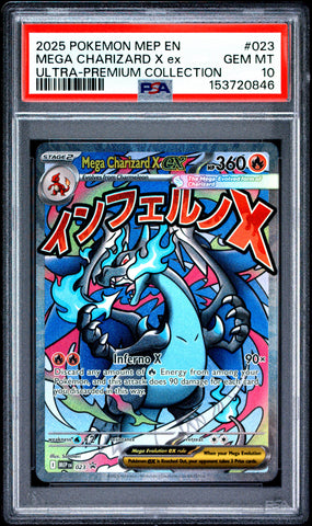 PSA GEM MT 10 Mega Charizard X Ex (23) [Mep En-Me Black Star Promo] - 153720846