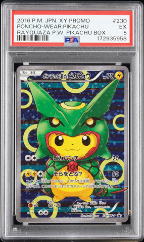 PSA EX 5 Poncho-Wear.Pikachu (230/XY-P) [Japanese Xy Promo] - 172935958