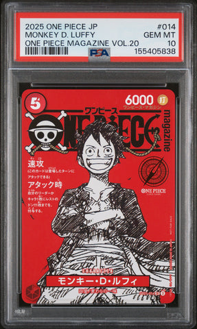 PSA GEM MT 10 Monkey D. Luffy [Japanese Promos] - 155405838
