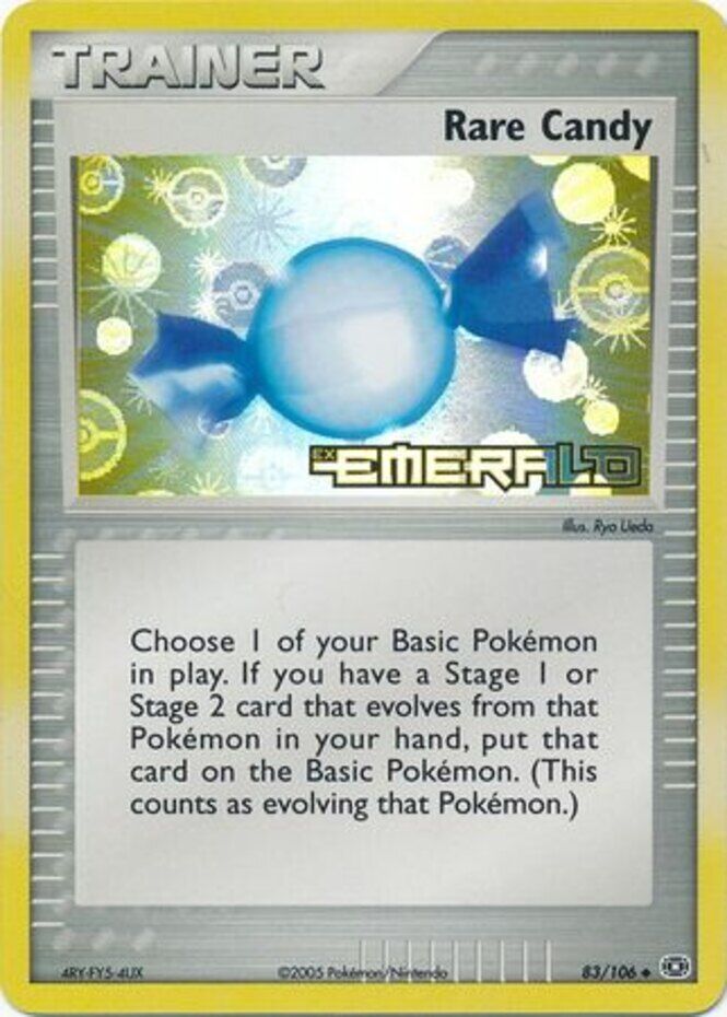 pokemon card rare candy Rare Candy (82/95) [HeartGold & SoulSilver: Unleashed] Moderately Played main image 0