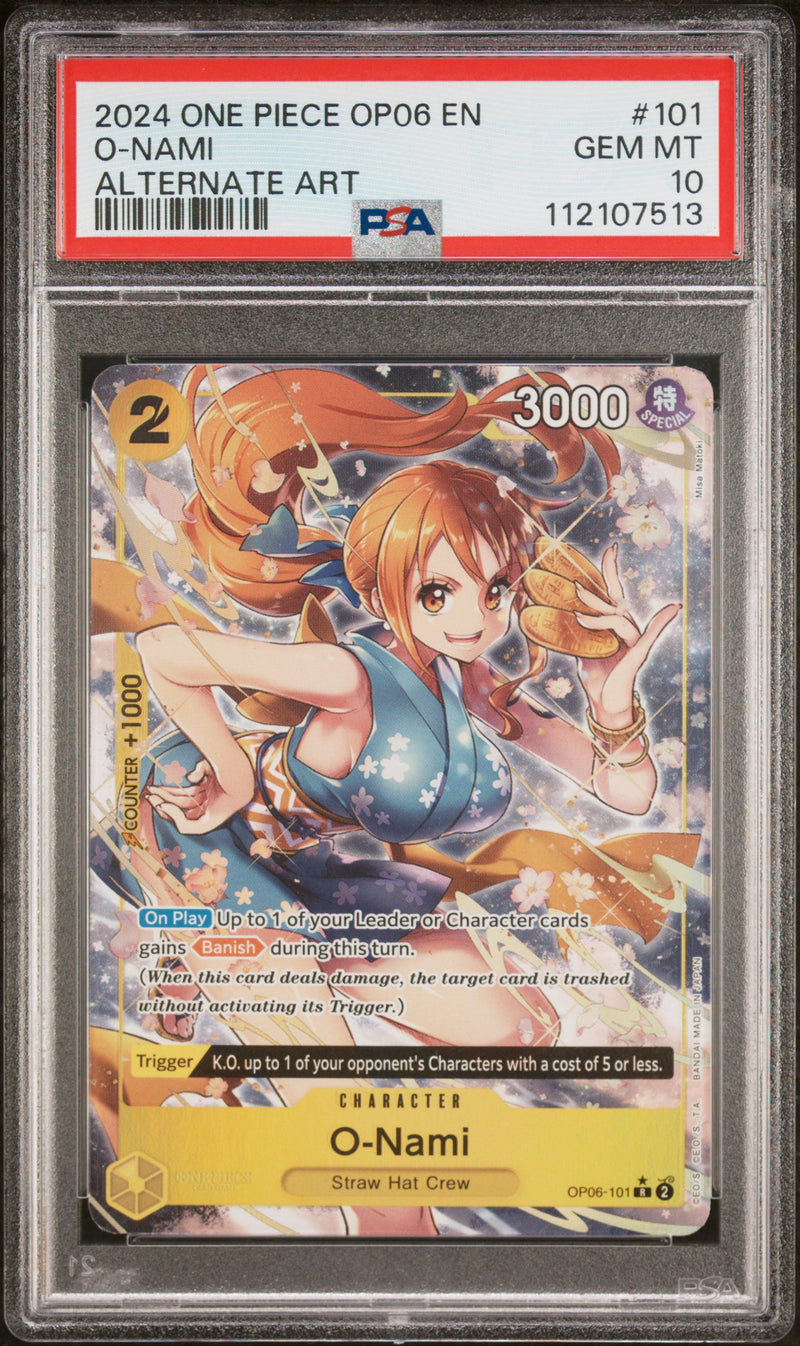 PSA GEM MT 10 O-Nami [Op06-Wings Of The Captain] - 112107513