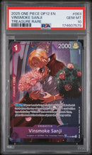 PSA GEM MT 10 Vinsmoke Sanji [Op12-Legacy Of The Master] - 174607579