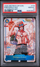 PSA GEM MT 10 Portgas D. Ace [Op13-Carrying On His Will] - 163618452