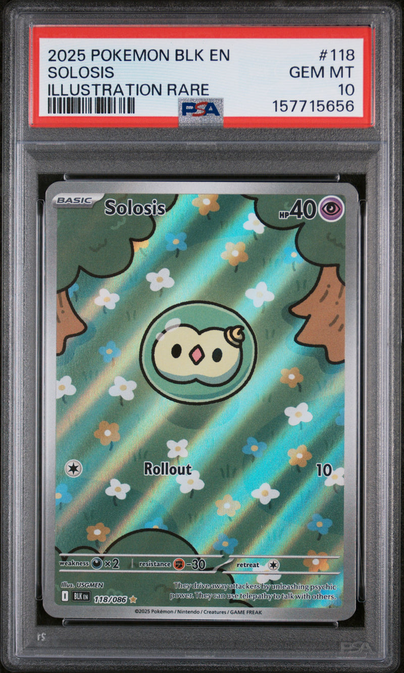 PSA GEM MT 10 Solosis (118/086) [Blk En-Black Bolt] - 157715656
