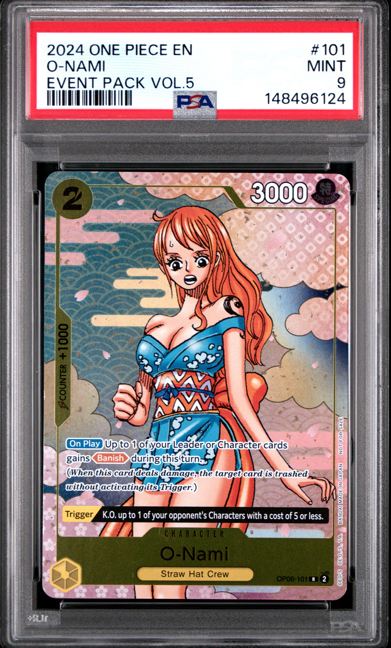 PSA MINT 9 O-Nami (Event Pack Vol. 5) [One Piece Promotion Cards] - 148496124