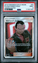 PSA MINT 9 Giovanni'S Exile (67) [Sun & Moon Hidden Fates] - 111951983