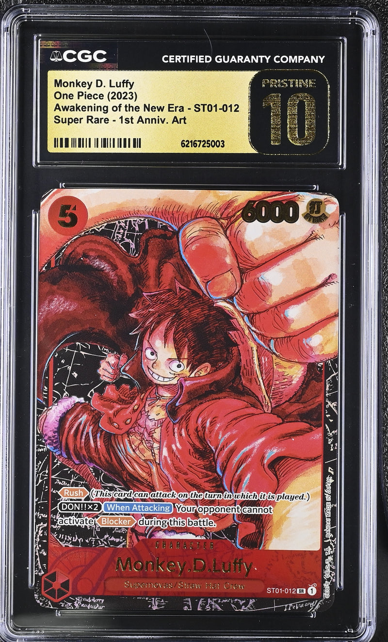 CGC PRISTINE 10 Monkey D. Luffy [Awakening of the New Era] - 6216725003