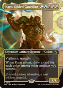 Karn, Gilded Guardian (Borderless) [Reality Fracture]