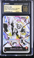 CGC PRISTINE 10 Monkey D. Luffy [Starter Deck EX: Gear 5] - 6191945013