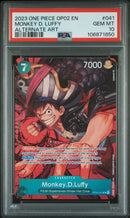 PSA GEM MT 10 Monkey D. Luffy [Op02-Paramount War] - 106871850