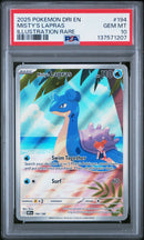 PSA GEM MT 10 Misty'S Lapras (194/182) [Dri En-Destined Rivals] - 137571207